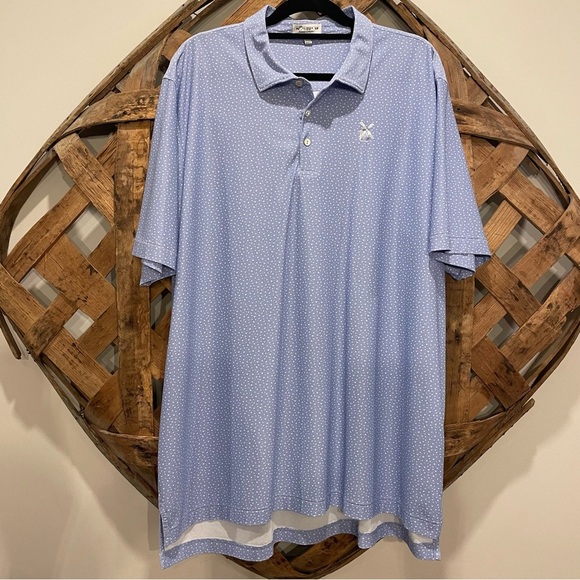Men’s Peter Millar Summer Comfort Quixote Golf Club Logo Polo Size XXL - Picture 1 of 8